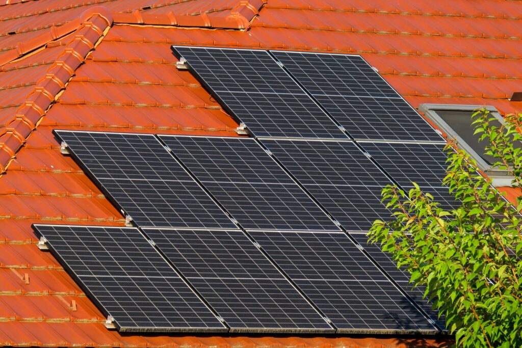 Panneaux photovoltaïques installés