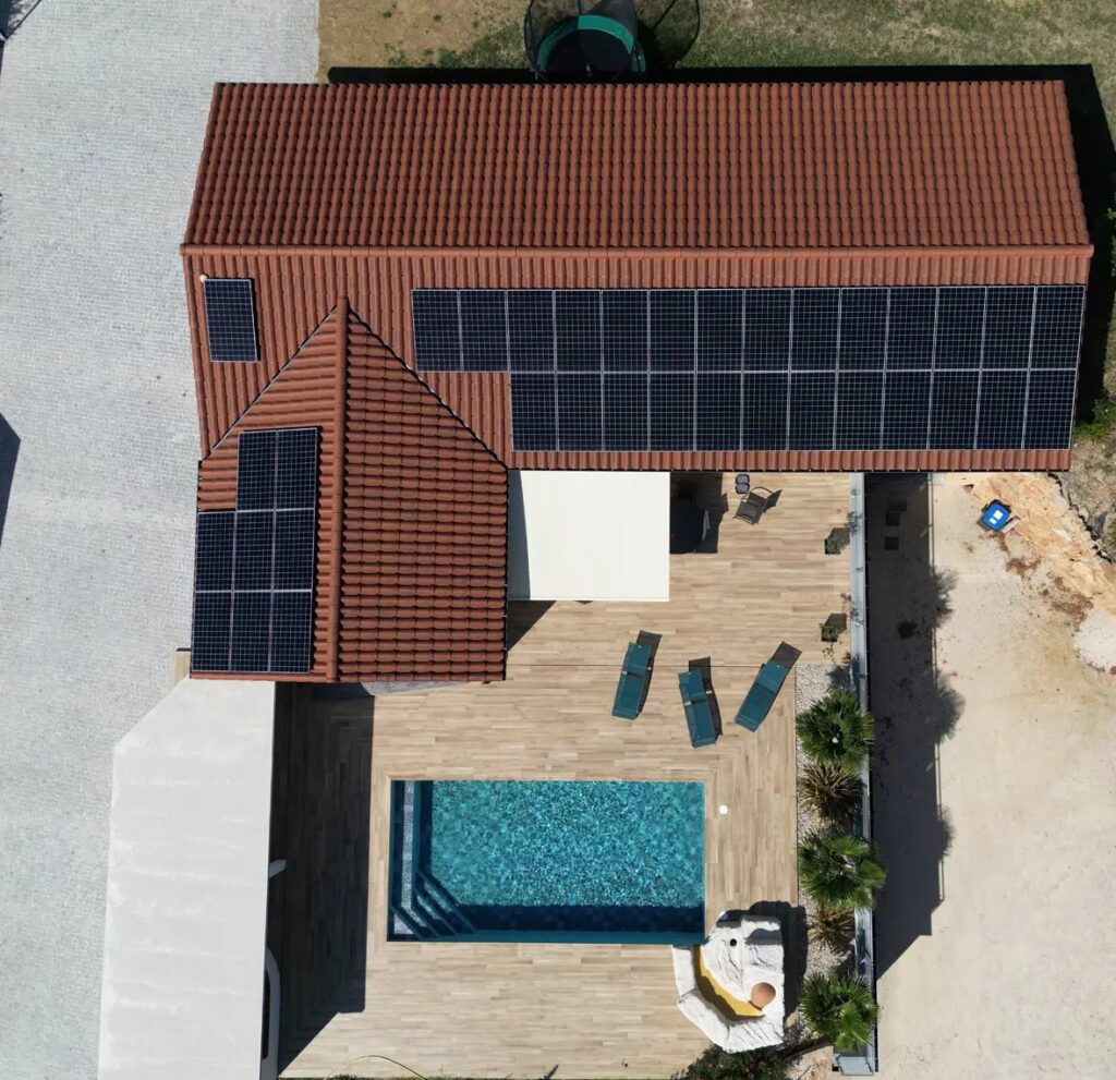 Panneaux photovoltaïques installés